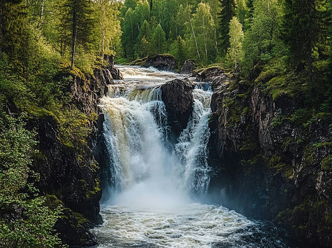 Золотое кольцо Карелии: водопад Кивач, древний вулкан Гирвас, гора Сампо и курорт Марциальные воды