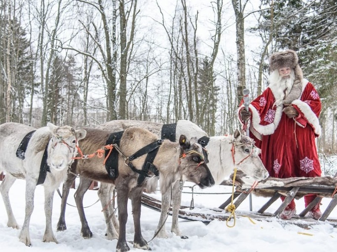 Карельский Дед Мороз и его резиденция в Олонце